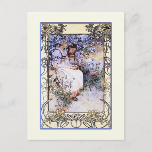 Alphonse Mucha Illustration: Die Beatitudes Postkarte (Vorderseite)