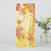 Alphonse Mucha Iris Einladungen (Stehend Vorderseite)