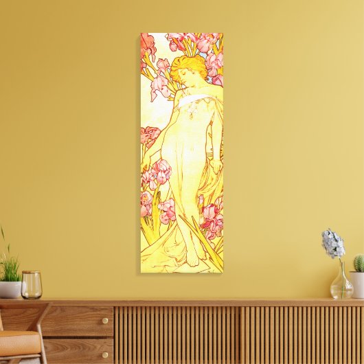 Alphonse Mucha Iris Leinwand Poster (Insitu (Wohnzimmer))