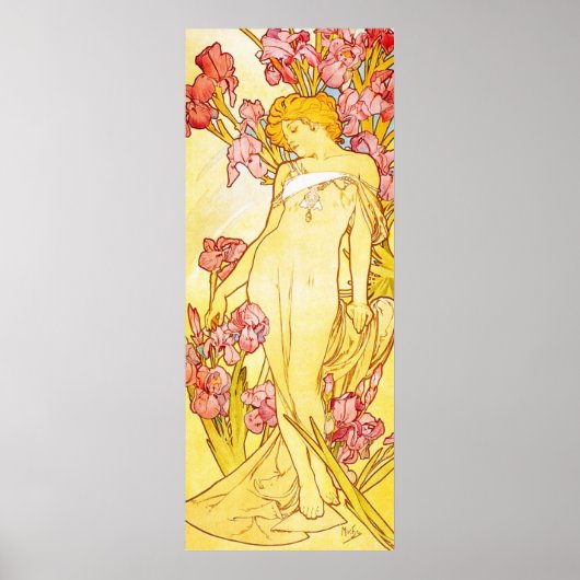 Alphonse Mucha Iris Poster (Vorne)