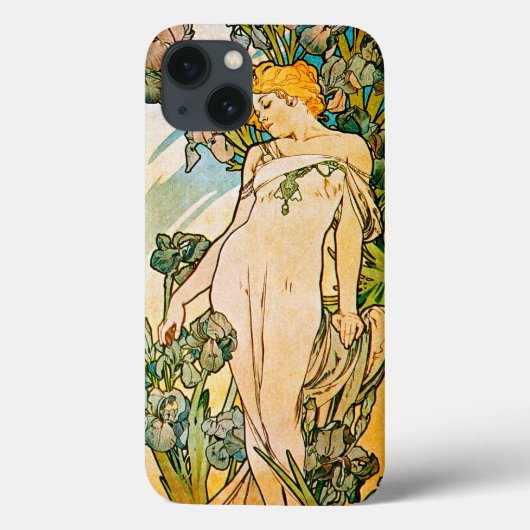 Alphonse Mucha - Iris WB Case-Mate iPhone Hülle (Rückseite)