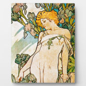 Alphonse Mucha - Iris WB Fotoplatte (Vorderseite)