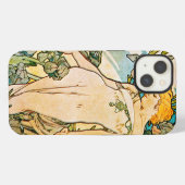 Alphonse Mucha - Iris WB iPhone Hülle (Rückseite (Horizontal))