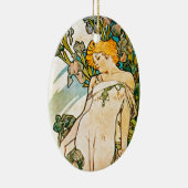 Alphonse Mucha - Iris WB Keramik Ornament (Rechts)