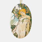 Alphonse Mucha - Iris WB Keramik Ornament (Links)