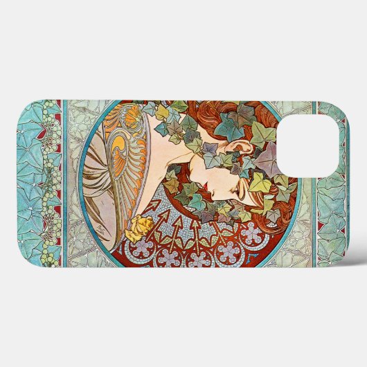 Alphonse Mucha Ivy Case-Mate iPhone Hülle (Rückseite (Horizontal))