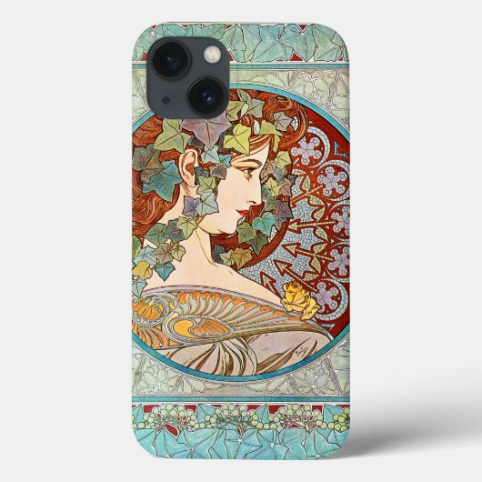 Alphonse Mucha Ivy Case-Mate iPhone Hülle (Rückseite)