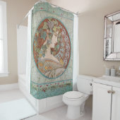 Alphonse Mucha - Ivy Duschvorhang (Beispiel)