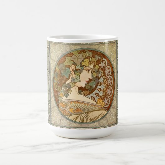 Alphonse Mucha Ivy Gallery Kaffeetasse (Mittel)