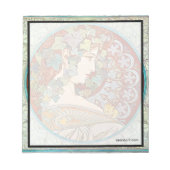 Alphonse Mucha Ivy Notizblock (Vorderseite)