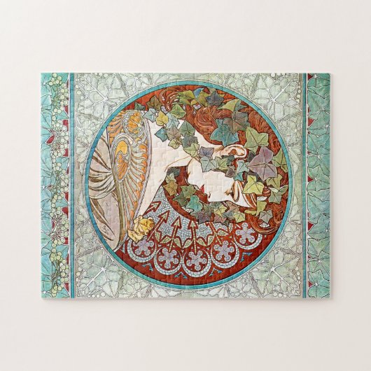 Alphonse Mucha Ivy Puzzle (Horizontal)