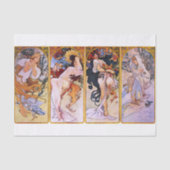 Alphonse Mucha | Jahreszeiten - 1897 Seidenpapier (Vorderseite)