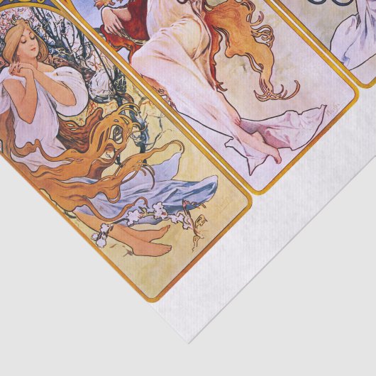 Alphonse Mucha | Jahreszeiten - 1897 Seidenpapier (Ausschnitt)