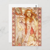 Alphonse Mucha Joan of Arc Postcard Postkarte (Vorne/Hinten)