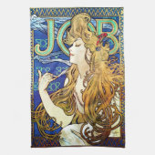 Alphonse Mucha JOB Handtuch (Vertikal)