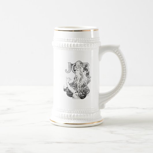 Alphonse Mucha JOB ISOGS Bierglas (Rechts)