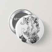 Alphonse Mucha JOB ISOGS Button (Vorne & Hinten)