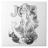 Alphonse Mucha JOB ISOGS Fliese (Vorderseite)