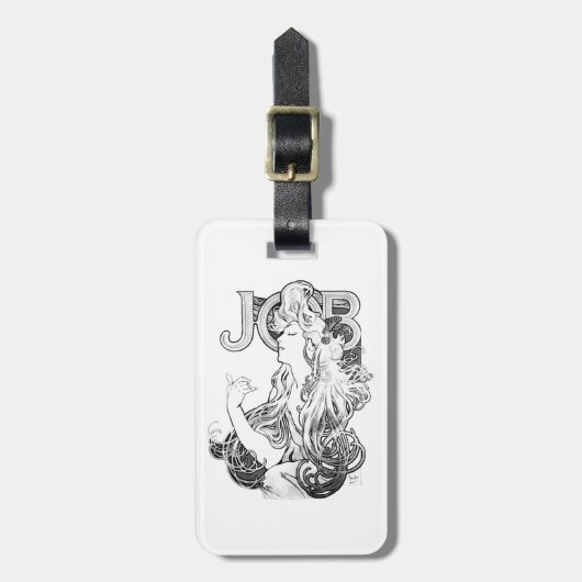 Alphonse Mucha JOB ISOGS Gepäckanhänger (Vorderseite vertikal)