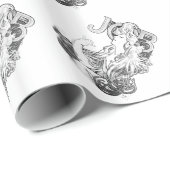 Alphonse Mucha JOB ISOGS Geschenkpapier (Rolleneckpunkt)