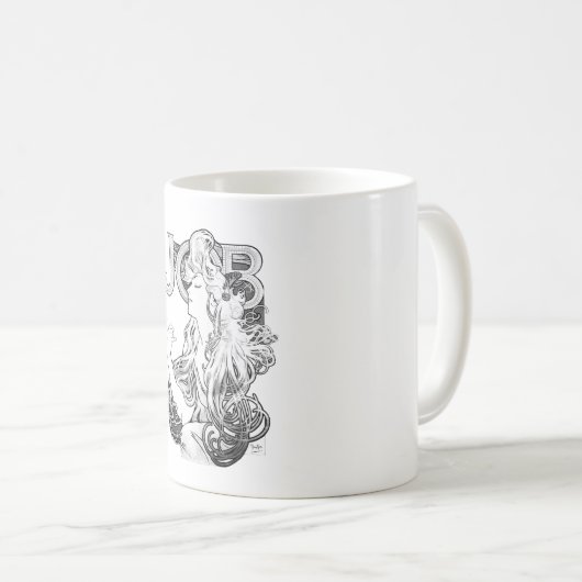Alphonse Mucha JOB ISOGS Kaffeetasse (VorderseiteRechts)