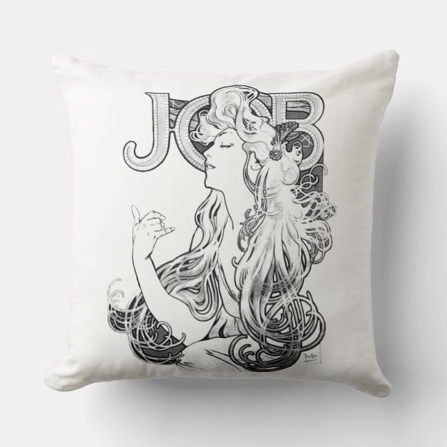 Alphonse Mucha JOB ISOGS Kissen (Vorderseite)