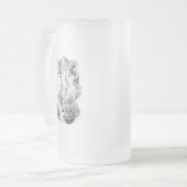 Alphonse Mucha JOB ISOGS Mattglas Bierglas (Vorderseite Links)