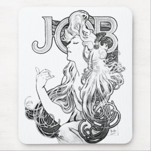 Alphonse Mucha JOB ISOGS Mousepad