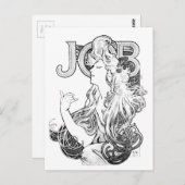 Alphonse Mucha JOB ISOGS Postkarte (Vorne/Hinten)