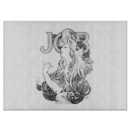 Alphonse Mucha JOB ISOGS Schneidebrett (Vorderseite)