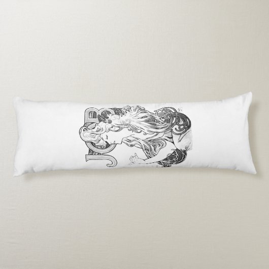 Alphonse Mucha JOB ISOGS Seitenschläferkissen (Rückseite)