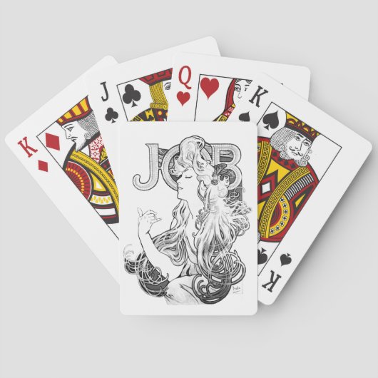 Alphonse Mucha JOB ISOGS Spielkarten (Rückseite)