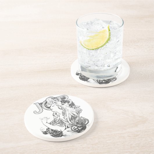 Alphonse Mucha JOB ISOGS Untersetzer (Seite)