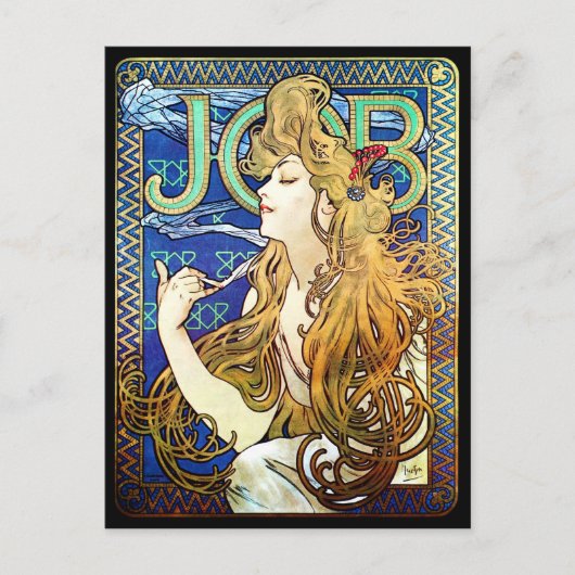 Alphonse Mucha JOB Postkarte (Vorderseite)