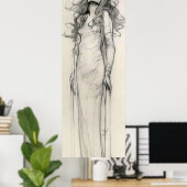 Alphonse Mucha Jugendstil Poster (Heimbüro)