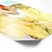 Alphonse Mucha Jugendstil Sommer Fotodruck (Ecke)