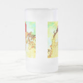 Alphonse Mucha Jugendstil Sommer Mattglas Bierglas (Mittel)