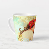 Alphonse Mucha Jugendstil Sommer Milchtasse (Linke Ecke)