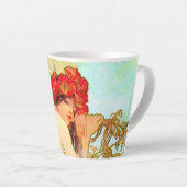 Alphonse Mucha Jugendstil Sommer Milchtasse (Rechte Ecke)