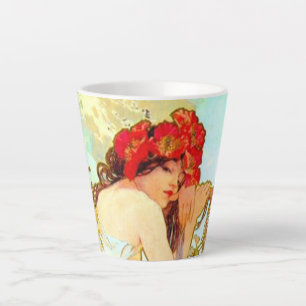 Alphonse Mucha Jugendstil Sommer Milchtasse
