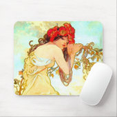 Alphonse Mucha Jugendstil Sommer Mousepad (Mit Mouse)