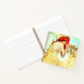 Alphonse Mucha Jugendstil Sommer Notizblock (Innenseite)