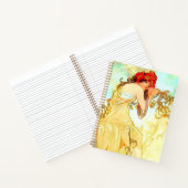 Alphonse Mucha Jugendstil Sommer Notizblock (Innenseite)