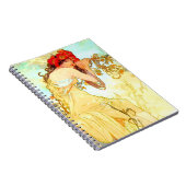 Alphonse Mucha Jugendstil Sommer Notizblock (Rechte Seite)