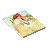 Alphonse Mucha Jugendstil Sommer Notizblock (angewinkelt)