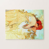 Alphonse Mucha Jugendstil Sommer Puzzle (Horizontal)