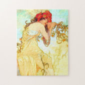 Alphonse Mucha Jugendstil Sommer Puzzle (Vertikal)