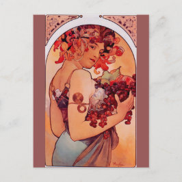 Alphonse Mucha,Jugendstil,Vintag,Obst,Nachprodukt Postkarte