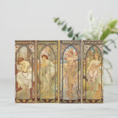 Alphonse Mucha - Jugendstilmeister Feiertagskarte (Stehend Vorderseite)