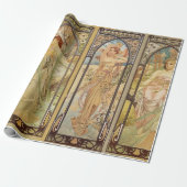 Alphonse Mucha - Jugendstilmeister Geschenkpapier (Ungerollt)